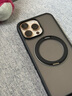 图拉斯【新相机按键】O1S适用苹果16promax手机壳iphone16promax保护套15 14pro支架磁吸防摔磨砂支点壳 磨砂黑 iPhone15Pro 实拍图