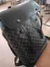 CHALEAH&KEVITH男士双肩包16英寸电脑包商务时尚休闲背包书包旅行包登山包羽毛球 新款黑色格子 实拍图