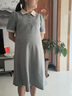 燎原火孕妇连衣裙孕妇装夏季新款宽松不显怀连衣裙休闲外穿中长款裙子 浅灰色XXL码（建议140-160斤） 【简约宽松 柔软亲肤】 实拍图