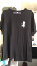 真维斯（JEANSWEST）纯棉t恤女士夏季2025新款休闲慵懒风短袖女装潮流宽松半袖上衣服 黑色 举箱熊猫黑_K XL 实拍图