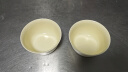 马卡龙色系陶瓷碗奶油色高颜值家用釉下彩餐具ins新款饭碗甜品碗 2个装【4.5英寸碗】奶黄色 实拍图