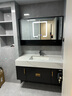 四季沐歌  北欧浴室柜组合实木轻奢洗手台洗脸盆卫生间洗漱台 110cm-智能镜柜 实拍图