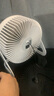【京东物流】电风扇桌面风扇USB小风扇大风力迷你轻音小电扇家用卧室学生宿舍办公室台式桌面扇 【象牙白】8寸两档调节 实拍图
