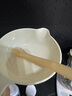 COOKSS婴儿辅食碗新生儿喂水喂奶宝宝专用吃米粉米糊碗勺套装餐具米白橙 实拍图