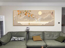 墨派客厅装饰画现代简约沙发背景墙壁画背有靠山超大尺寸横幅山水挂画 柿柿如意 180x60cm(适合2.2米沙发)晶瓷 实拍图