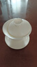 裕凡 羊脂玉白瓷三才盖碗茶杯单个大号 简约家用陶瓷盖子茶碗小套装茶具 德化白瓷手工釉功夫泡茶碗泡茶器 将军盖碗（200ml）大号 实拍图