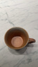 浅野造物  复古粗陶马克杯日式手工切面牛奶杯窑变艺术杯简约陶瓷手冲咖啡杯 褐色（340ml） 实拍图