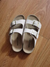西遇平底勃肯凉拖鞋女2025新款夏季外穿一字拖鞋森系新复古回潮凉鞋 浅灰色 37 实拍图