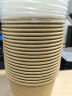 美丽雅一次性饭盒带盖1000ml*20套 食品级野餐水果圆形牛皮纸打包餐碗 实拍图