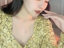 黛瑞思轻奢项链女海洋之心时尚饰品送女友老婆闺蜜618情人节生日礼物 足银海洋之心白钻豪华玫瑰礼盒 实拍图