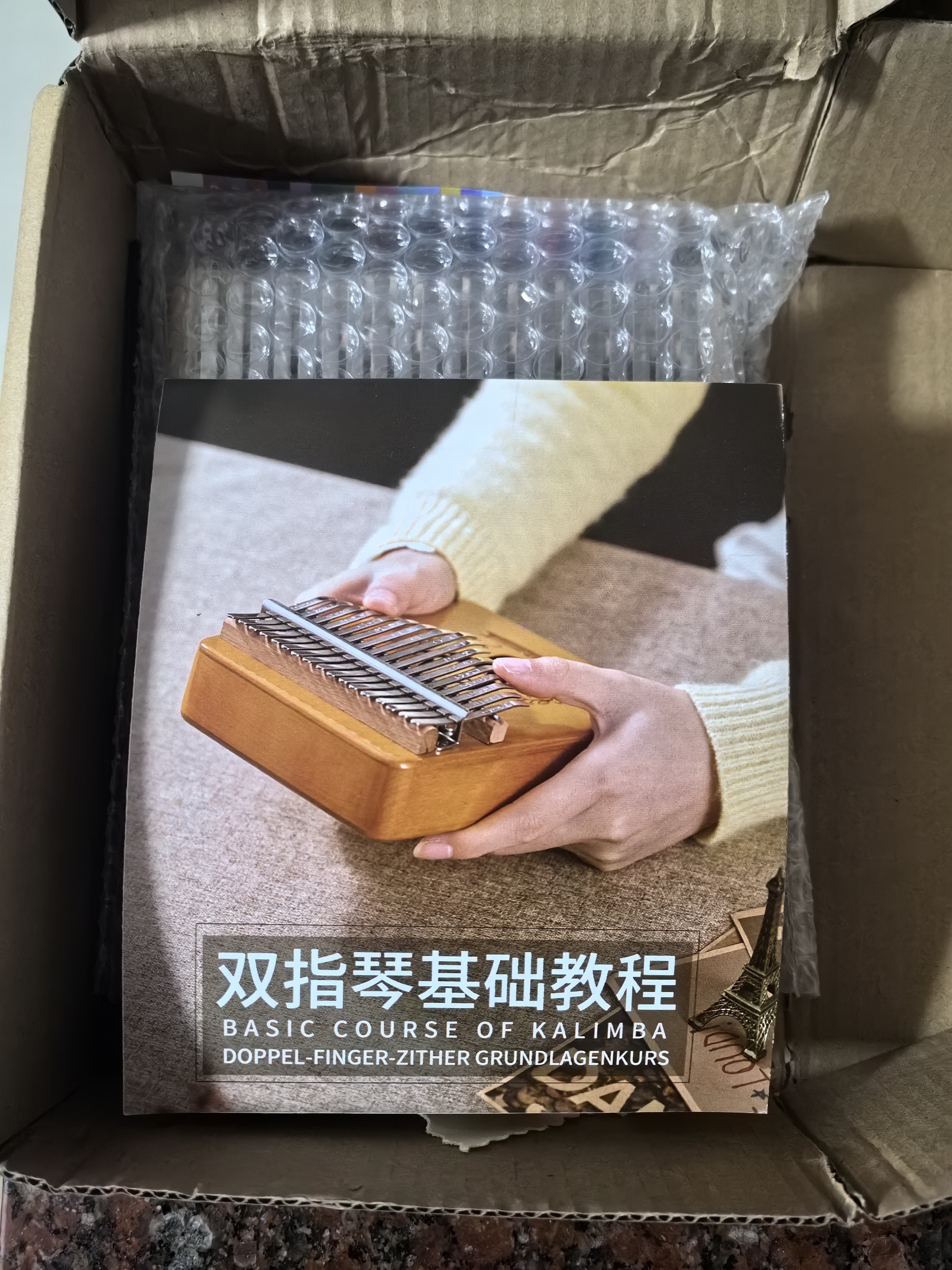 前谷拇指琴21音手指琴初学者单板卡林巴儿童手指钢琴乐器 21音珊瑚鹿原木-松木 实拍图