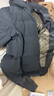 罗蒙（ROMON）鹅绒羽绒服男中长款加厚保暖可拆连帽冬季外套男Q26黑色175 实拍图