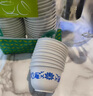 万佳臻 100只青花一次性功夫茶杯60ml品茗杯喝茶杯国潮小茶杯带收纳杯架 国潮青花一次性茶杯【60ml*100只+杯架】 实拍图
