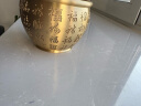 上善若水纯铜百福铜缸全聚宝盆摆件蛇年吉祥铜器纯铜聚财缸摆件全黄铜米缸 一缸金【百福款】中号 实拍图