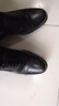 3515强人皮鞋男三接头皮鞋商务正装鞋简约套脚男士皮鞋 黑色 42  实拍图