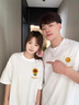 love legend情侣装短袖夏季t恤套装一男一女宽松休闲简约衣服半袖班服定制 白男+白女【小白】 M 男+S 女 实拍图