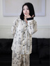 爱宝适月子服春夏款孕产妇睡衣家居服产后哺乳衣喂奶衣墨韵繁花L码M439 实拍图