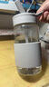 北鼎（Buydeem）吸管杯玻璃杯高颜值家用办公室茶杯便携大容量玻璃水杯节日礼物 【燕麦白】轻松吸|畅快补水 500ml 实拍图