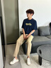 森马（Semir）舒服裤|休闲裤男吸湿速干锥形裤2026夏季长裤通勤风109325127106 实拍图