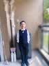 罗蒙儿童礼服花童钢琴表演出男孩主持人 黑色马甲套装长款 140 实拍图