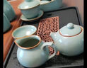 宅轻松 整套茶具家用高档轻奢陶瓷汝窑茶套客厅办公会客茶壶茶杯16头 实拍图