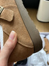 百丽（Belle）厚底勃肯鞋女冬季毛毛雪地短靴棉鞋子D4W1DAM5 棕色-单里 37 (235mm) 实拍图