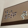 林雷毛毡墙贴白板自粘照片展示墙免打孔背景白板留言板展示板公告栏宣传板 实拍图