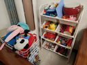 SOFS玩具收纳架宝宝分类整理玩具架收纳柜储物箱收纳筐架多层置物架子 2X4全米白 实拍图
