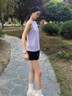 匹克运动套装女夏季速干透气背心短裤休闲无袖两件装跑步套装DF152038 实拍图