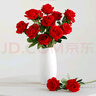 盛世泰堡仿真玫瑰花手感保湿假花仿生花装饰花束插花客厅摆件大红玫瑰*10 实拍图