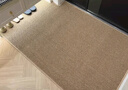 布鲁罗曼（BULULOM）入户门地垫仿剑麻地毯门垫进门脚垫 驼黄色-仿剑麻-棉布底40*60cm 实拍图