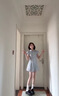 诗丹蕊小个子蓝色条纹衬衫连衣裙子女夏季2025新款韩系穿搭气质收腰短裙 条纹蓝 均码 【可备注码数】 实拍图
