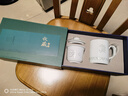 守勤堂景德镇青瓷玲珑会议室茶杯茶水分离杯陶瓷办公室泡茶杯带盖喝茶杯 《虎啸山河》茶水分离杯 450ml 1只 实拍图