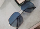 木丁丁偏光太阳镜男士多边形金属开车韩版潮海边旅行眼镜女墨镜七夕礼物 太阳镜【双蓝 】 实拍图