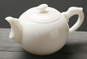 苏氏陶瓷（SUSHI CERAMICS）茶壶羊脂玉中国白圆珠陶瓷功夫茶具泡茶壶德化猪油白亚光款礼盒装 实拍图