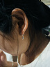 LnieerS999足银平安锁耳环女生2025新款耳扣高级感耳饰耳坠小众设计耳钉 平安锁耳环【999足银】 实拍图