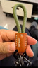 范爷家牛皮编织绳车钥匙扣马蹄扣男士汽车专用挂件高品质链圈环挂饰礼物 实拍图