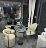 范缇思轻奢岩板阳台茶桌椅组合岛台茶桌办公室接待茶台烧水壶一体嵌入式 蓝宝石岩板1.2米*55*75单桌 轻奢茶桌 实拍图