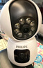 飞利浦（PHILIPS）摄像头家用监控器360度无死角带夜视全景监控无需连wifi终身免流量手机远程可对话室内高清监视器 WiFi版双摄+64G卡+多人分享观看 实拍图