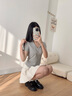 森马（Semir）代露娃|polo衫女短款辣妹衬衫2025夏刺绣凉感紧身T恤09325115005 实拍图