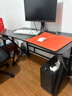 蔓斯菲尔（MSFE）电脑桌台式家用电竞桌椅套装组合桌子办公桌学习桌书房书桌写字桌 【幽影-黑碳纤纹】100*60cm 实拍图