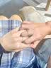 AIF星河999足银情侣戒指女男情侣对戒钟久久情人节生日礼物送女男友 星河情侣戒指【七仓直发】 实拍图