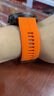适用于佳明Fenix5 5s 5x 7x6xplus飞耐时Fenix3hr快拆硅胶手表带户外运动表链 橙色 26mm 实拍图