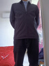 立蒙（LIMENG）春秋款中老年上衣翻领商务休闲中年男装老干部服行政夹克 翻青2XL 实拍图