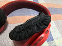 魔音王非一次性通用耳机套头戴式电脑耳罩套保护套耳冒耳套网吧替换耳麦防尘罩保护壳防汗防油更换布罩子 【大号】黑色仿真丝棉布一对 实拍图