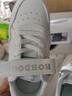 巴布豆（BOBDOG）男童鞋软底透气儿童运动鞋气孔低帮板鞋 101531030 白色28 实拍图