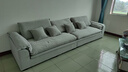 纽虹广东佛山家具意式极简帆船沙发客厅中小户型简约奶油风科技布沙发 五人位3.6m分体 麂皮绒/乳胶颗粒/竹炭海绵宽/宽100cm 实拍图