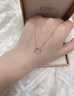 CRD克徕帝【现货闪发】18K金莫比乌斯环项链钻石女彩金送女友 【X00299R】K红 约1.5分【经典款】 实拍图
