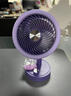 欧利文【全网低价 买贵双倍赔】欧利文usb桌面金属小风扇 静迷你低音学生宿舍办公室 风宝 黑 实拍图