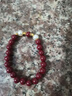 蝴蝶少女合金手链复古女轻奢高级感时尚朱砂色本命年百搭相思红豆手链 相思红豆手链(1条） 实拍图